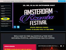 Tablet Screenshot of amsterdamkizombafestival.com